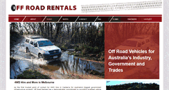 Desktop Screenshot of offroadrentals.com.au